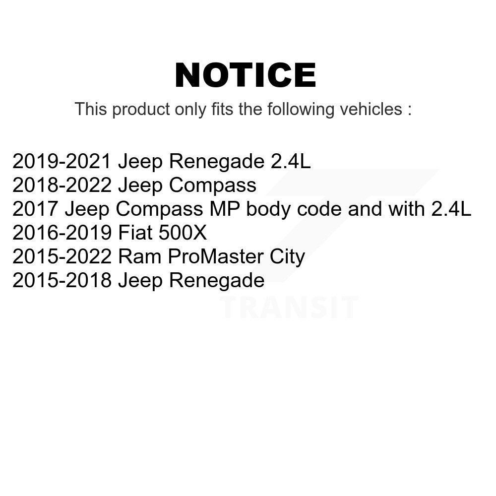 Air Filter (2 Pack) For Jeep Renegade Compass Ram ProMaster City Fiat 500X K57-100169