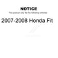 Air Filter (3 Pack) For 2007-2008 Honda Fit K57-100408