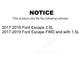 AmeriBRAKES Front Ceramic Rear Semi-Metallic Disc Brake Pads Kit For Ford Escape KNF-101640