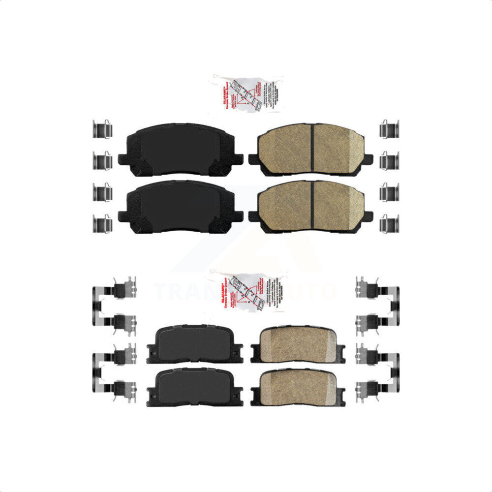 AmeriBRAKES Front Rear Ceramic Disc Brake Pads Kit For 2001-2003 Toyota Highlander KNF-101030