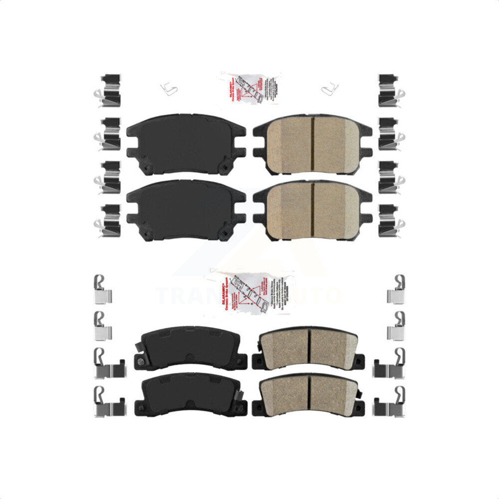 AmeriBRAKES Front Rear Ceramic Disc Brake Pads Kit For 2002-2003 Lexus RX300 KNF-101451