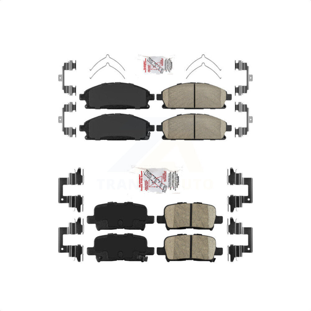 AmeriBRAKES Front Rear Ceramic Disc Brake Pads Kit For 2003-2006 Acura MDX KNF-101302
