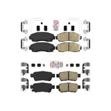 AmeriBRAKES Front Rear Ceramic Disc Brake Pads Kit For 2005-2010 Honda Odyssey KNF-100867