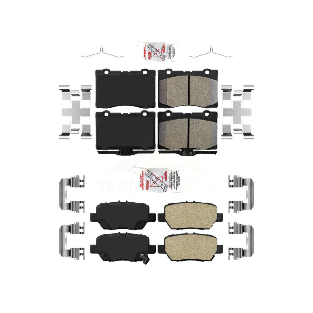 AmeriBRAKES Front Rear Ceramic Disc Brake Pads Kit For 2005-2012 Acura RL KNF-100264
