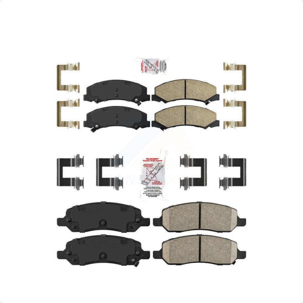 AmeriBRAKES Front Rear Ceramic Disc Brake Pads Kit For 2006-2011 Buick Lucerne Cadillac DTS KNF-100059