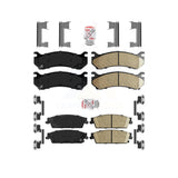 AmeriBRAKES Front Rear Ceramic Disc Brake Pads Kit For 2007 Chevrolet Silverado 1500 rear brakes KNF-101619