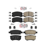 AmeriBRAKES Front Rear Ceramic Disc Brake Pads Kit For 2007 Mitsubishi Lancer KNF-101552