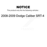AmeriBRAKES Front Rear Ceramic Disc Brake Pads Kit For 2008-2009 Dodge Caliber SRT-4 KNF-100332