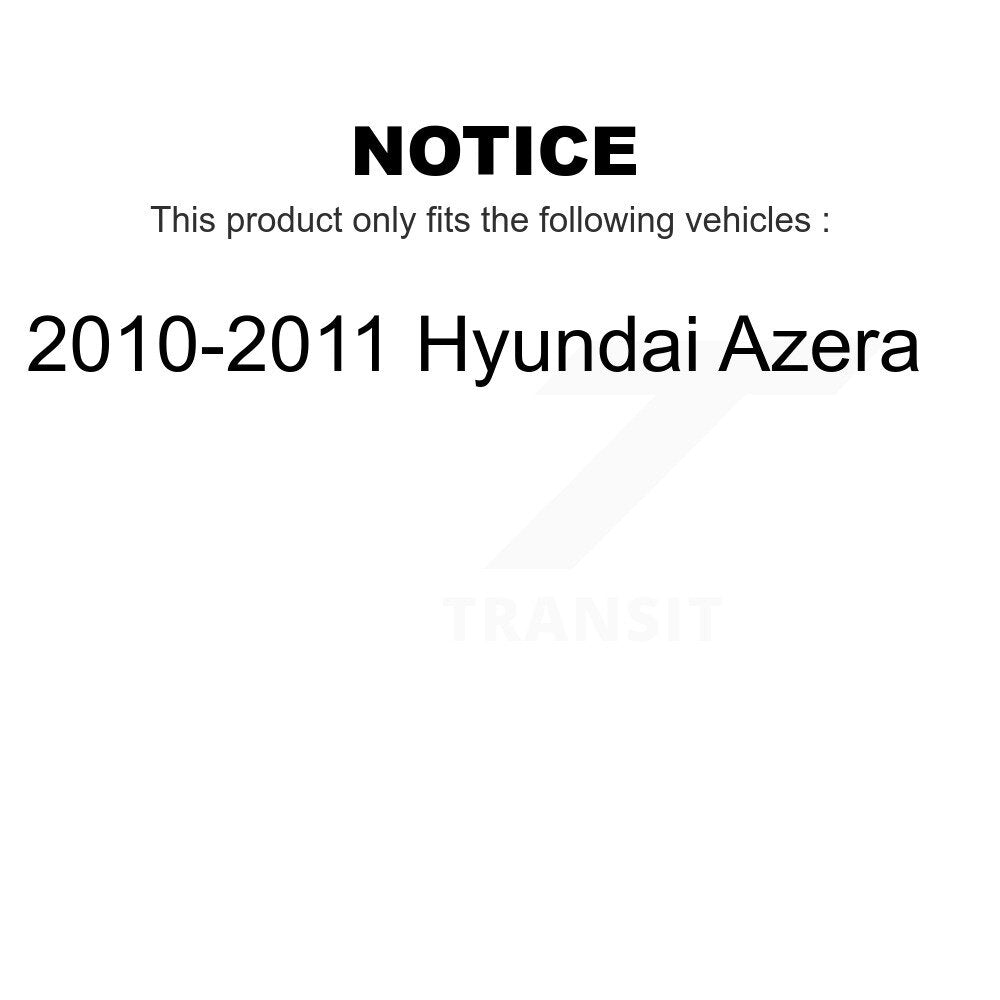 AmeriBRAKES Front Rear Ceramic Disc Brake Pads Kit For 2010-2011 Hyundai Azera KNF-101014
