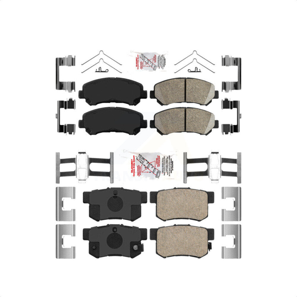 AmeriBRAKES Front Rear Ceramic Disc Brake Pads Kit For 2010-2013 Suzuki Kizashi KNF-101376