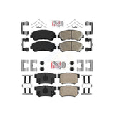 AmeriBRAKES Front Rear Ceramic Disc Brake Pads Kit For 2010-2013 Suzuki Kizashi KNF-101604