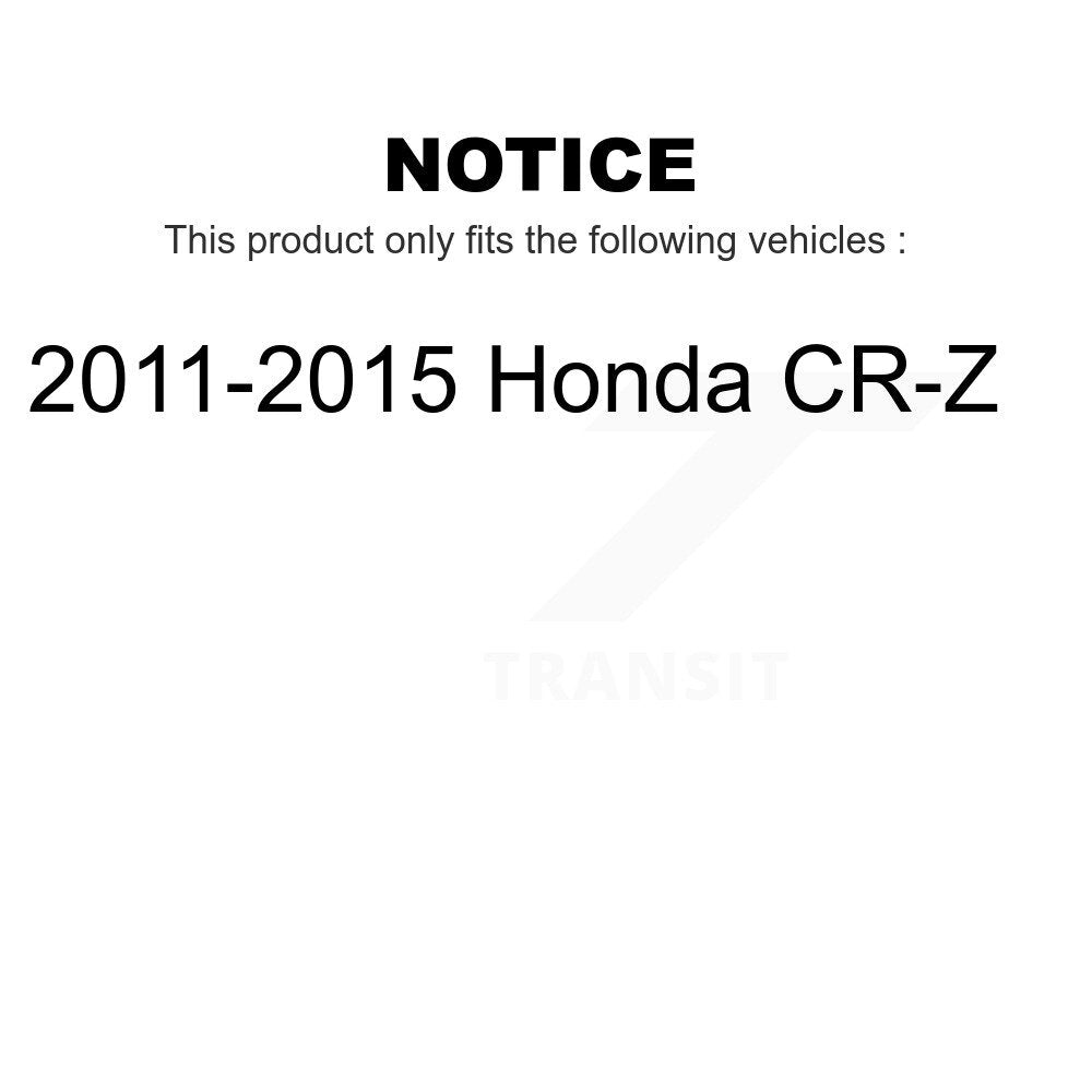AmeriBRAKES Front Rear Ceramic Disc Brake Pads Kit For 2011-2015 Honda CR-Z KNF-101726