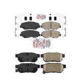 AmeriBRAKES Front Rear Ceramic Disc Brake Pads Kit For 2013-2014 Honda Fit EV Vehicles Manufactured In Mexico KNF-101511