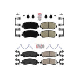 AmeriBRAKES Front Rear Ceramic Disc Brake Pads Kit For 2013-2016 Dodge Dart KNF-101594