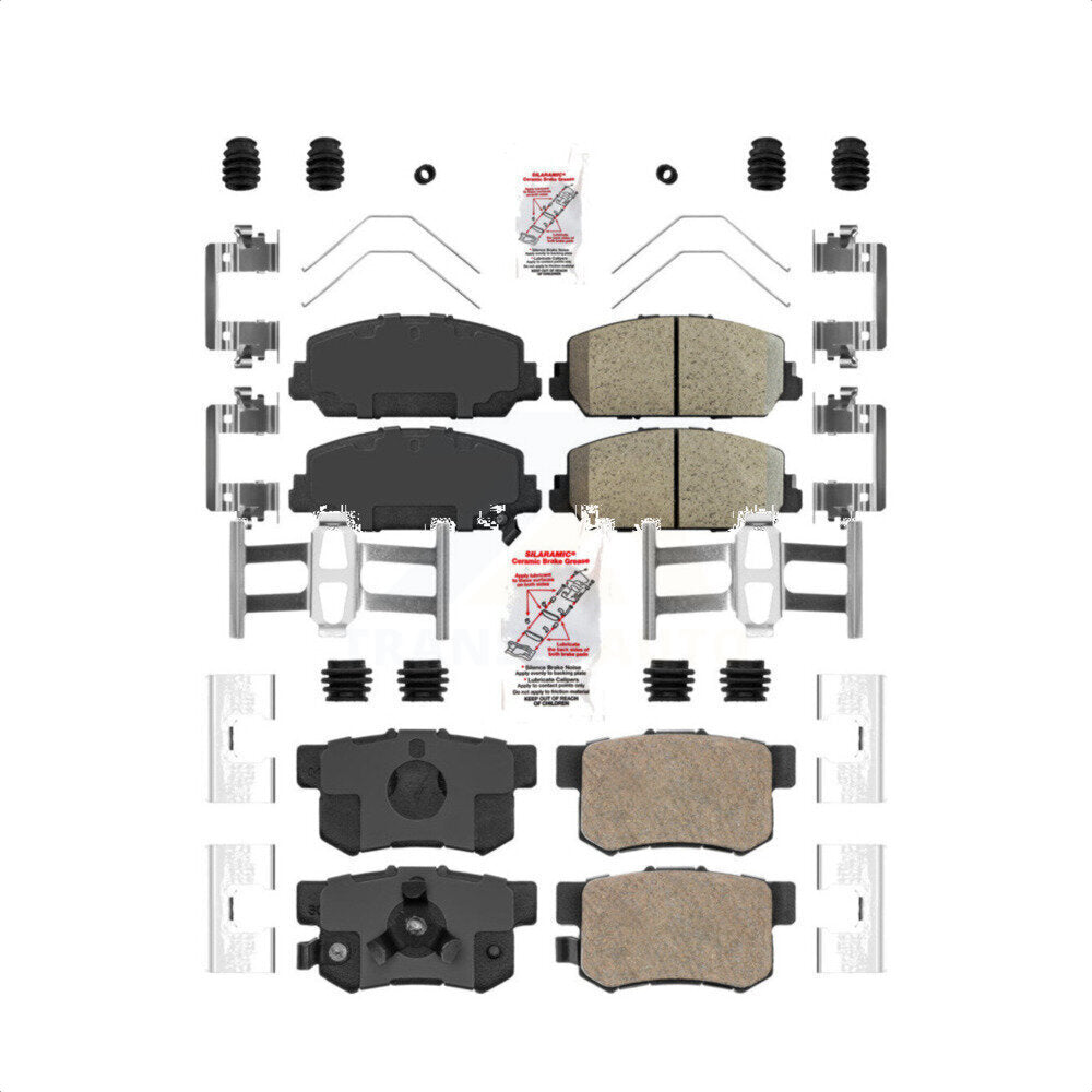 AmeriBRAKES Front Rear Ceramic Disc Brake Pads Kit For 2013-2018 Acura RDX KNF-100852