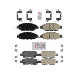 AmeriBRAKES Front Rear Ceramic Disc Brake Pads Kit For 2014-2020 INFINITI QX60 KNF-101506