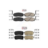 AmeriBRAKES Front Rear Ceramic Disc Brake Pads Kit For 2015-2019 Kia Sedona KNF-101424
