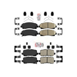 AmeriBRAKES Front Rear Ceramic Disc Brake Pads Kit For 2015-2020 Acura TLX KNF-101283