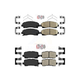 AmeriBRAKES Front Rear Ceramic Disc Brake Pads Kit For 2015-2020 Acura TLX KNF-101286