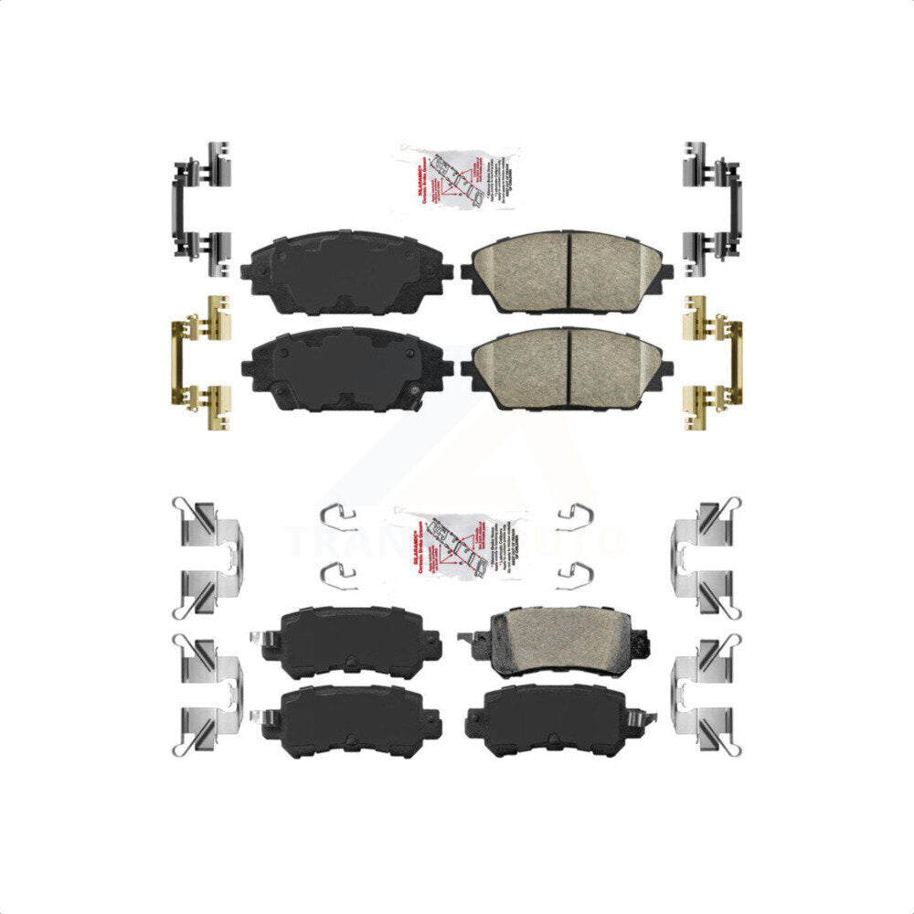 AmeriBRAKES Front Rear Ceramic Disc Brake Pads Kit For 2016-2018 Mazda CX-3 KNF-101212