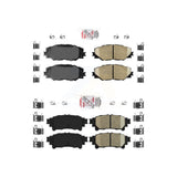 AmeriBRAKES Front Rear Ceramic Disc Brake Pads Kit For 2016-2020 Toyota Mirai KNF-100963
