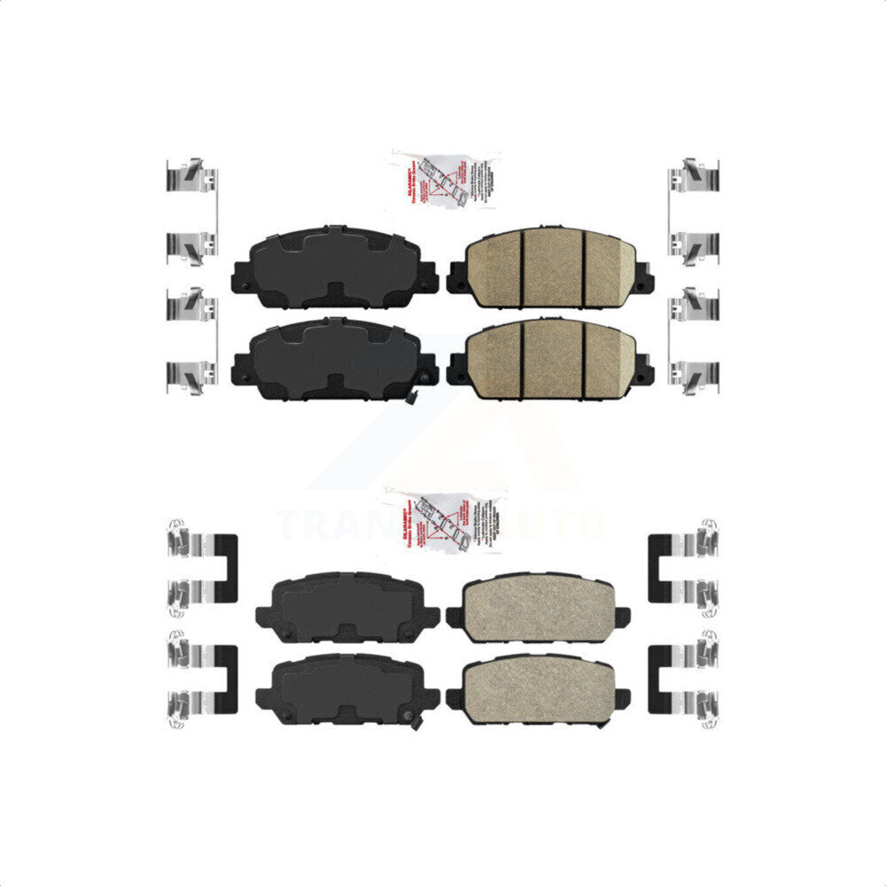 AmeriBRAKES Front Rear Ceramic Disc Brake Pads Kit For 2016-2022 Honda HR-V KNF-101145