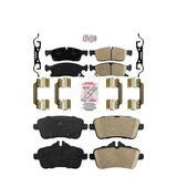 AmeriBRAKES Front Rear Ceramic Disc Brake Pads Kit For 2017-2019 Mercedes-Benz GLS450 KNF-100545