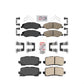 AmeriBRAKES Front Rear Ceramic Disc Brake Pads Kit For 2018-2020 Honda Odyssey KNF-101050