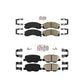AmeriBRAKES Front Rear Ceramic Disc Brake Pads Kit For 2018-2020 Mitsubishi Outlander PHEV With Manual Parking KNF-101751