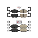AmeriBRAKES Front Rear Ceramic Disc Brake Pads Kit For 2018-2022 Jeep Compass KNF-101335