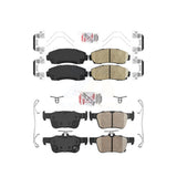 AmeriBRAKES Front Rear Ceramic Disc Brake Pads Kit For 2019-2022 Acura RDX KNF-100865