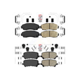 AmeriBRAKES Front Rear Ceramic Disc Brake Pads Kit For 2019-2022 Honda Passport KNF-100875