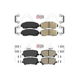 AmeriBRAKES Front Rear Ceramic Disc Brake Pads Kit For 2019-2022 Honda Passport KNF-100876