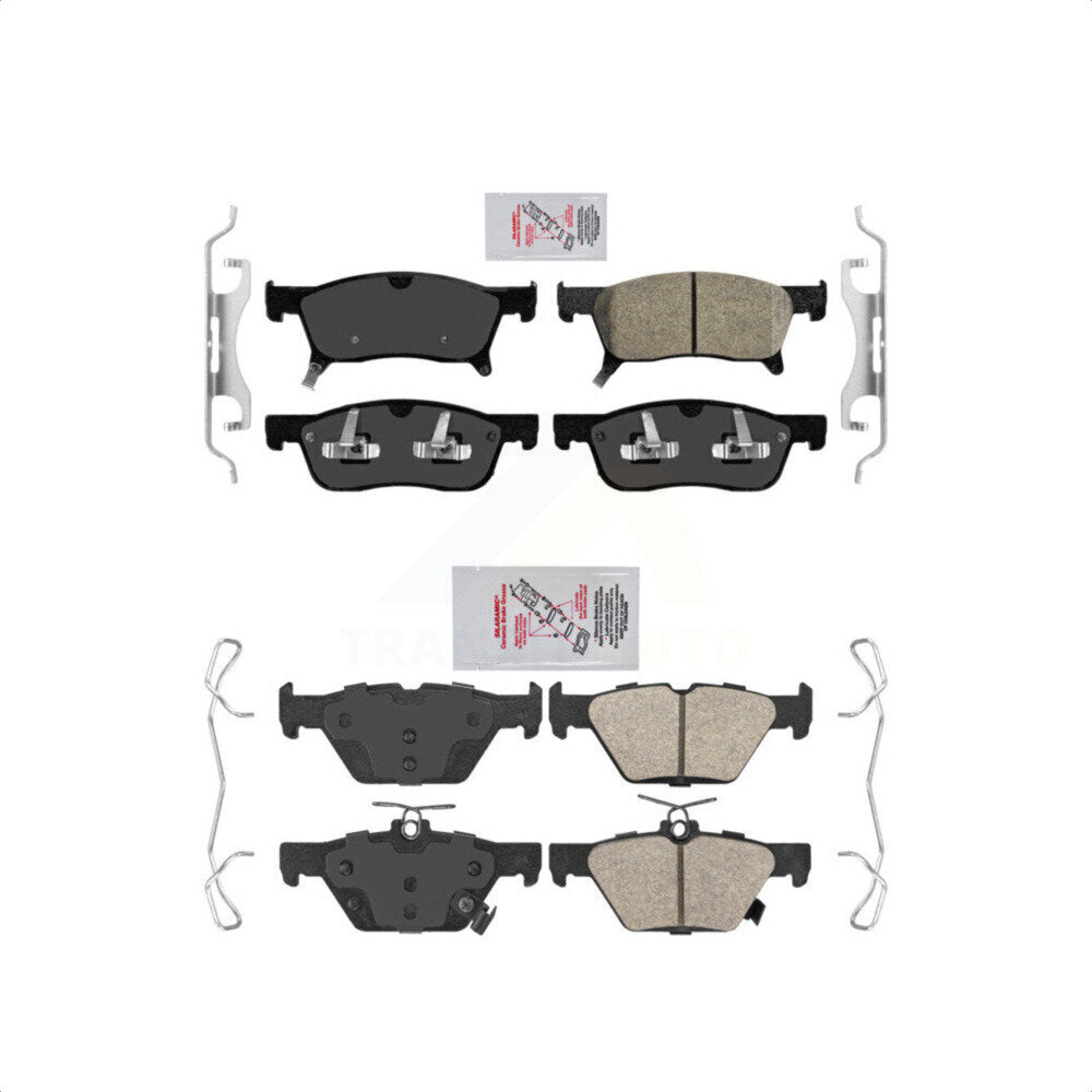 AmeriBRAKES Front Rear Ceramic Disc Brake Pads Kit For 2019-2022 Subaru Ascent KNF-101436