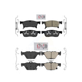 AmeriBRAKES Front Rear Ceramic Disc Brake Pads Kit For 2019-2022 Subaru Ascent KNF-101436