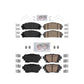 AmeriBRAKES Front Rear Ceramic Disc Brake Pads Kit For 2020-2023 Toyota Highlander KNF-100003