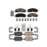 AmeriBRAKES Front Rear Ceramic Disc Brake Pads Kit For 2020 Chevrolet Traverse KNF-101496