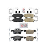 AmeriBRAKES Front Rear Ceramic Disc Brake Pads Kit For 2021-2022 Acura TLX KNF-101748