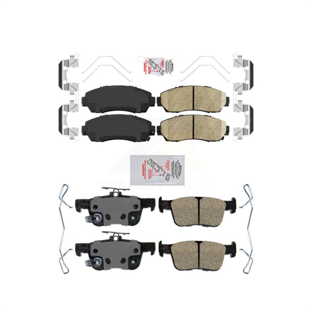 AmeriBRAKES Front Rear Ceramic Disc Brake Pads Kit For 2021-2022 Acura TLX KNF-101750