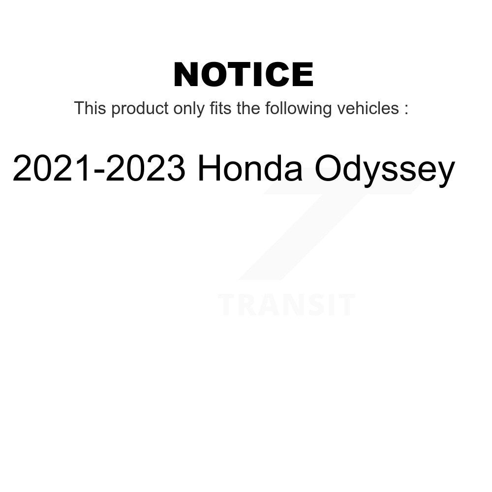 AmeriBRAKES Front Rear Ceramic Disc Brake Pads Kit For 2021-2023 Honda Odyssey KNF-101736