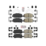 AmeriBRAKES Front Rear Ceramic Disc Brake Pads Kit For Acura RLX KNF-100760