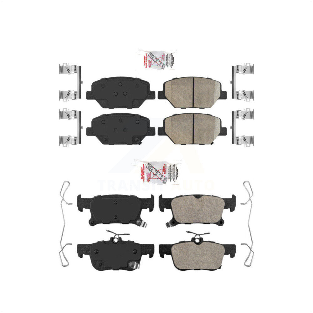 AmeriBRAKES Front Rear Ceramic Disc Brake Pads Kit For Buick Envision KNF-100800