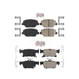 AmeriBRAKES Front Rear Ceramic Disc Brake Pads Kit For Buick Envision KNF-100800