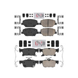 AmeriBRAKES Front Rear Ceramic Disc Brake Pads Kit For Buick Envision KNF-100801