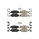 AmeriBRAKES Front Rear Ceramic Disc Brake Pads Kit For Cadillac CTS KNF-100587