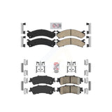 AmeriBRAKES Front Rear Ceramic Disc Brake Pads Kit For Cadillac DeVille DTS Chevrolet Silverado 3500 GMC Sierra KNF-100054