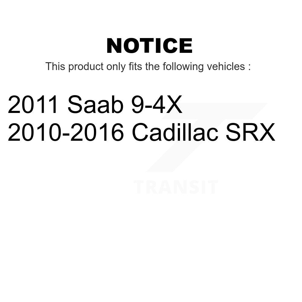 AmeriBRAKES Front Rear Ceramic Disc Brake Pads Kit For Cadillac SRX Saab 9-4X KNF-101452