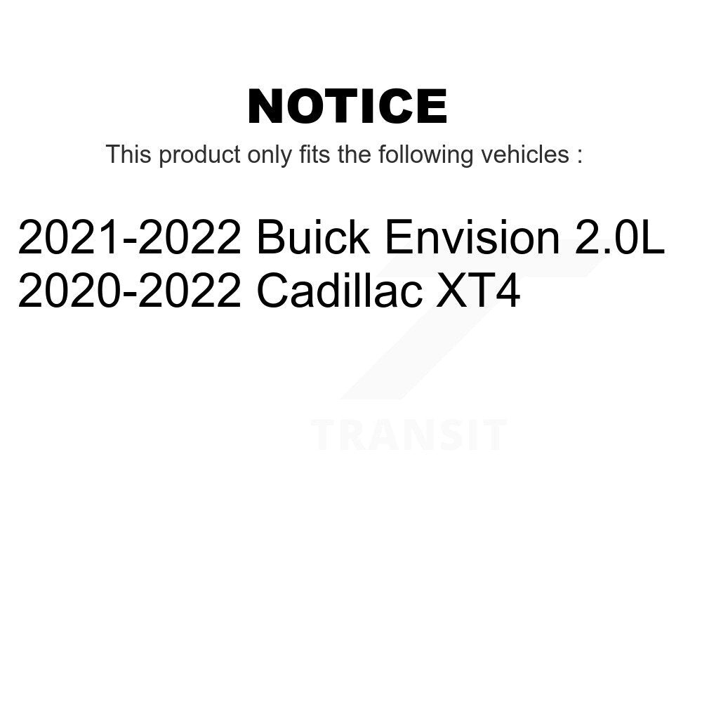AmeriBRAKES Front Rear Ceramic Disc Brake Pads Kit For Cadillac XT4 Buick Envision KNF-101497