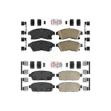 AmeriBRAKES Front Rear Ceramic Disc Brake Pads Kit For Chevrolet Cruze Sonic Limited KNF-100488