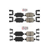 AmeriBRAKES Front Rear Ceramic Disc Brake Pads Kit For Chevrolet Cruze Volt Bolt EV EUV KNF-100736